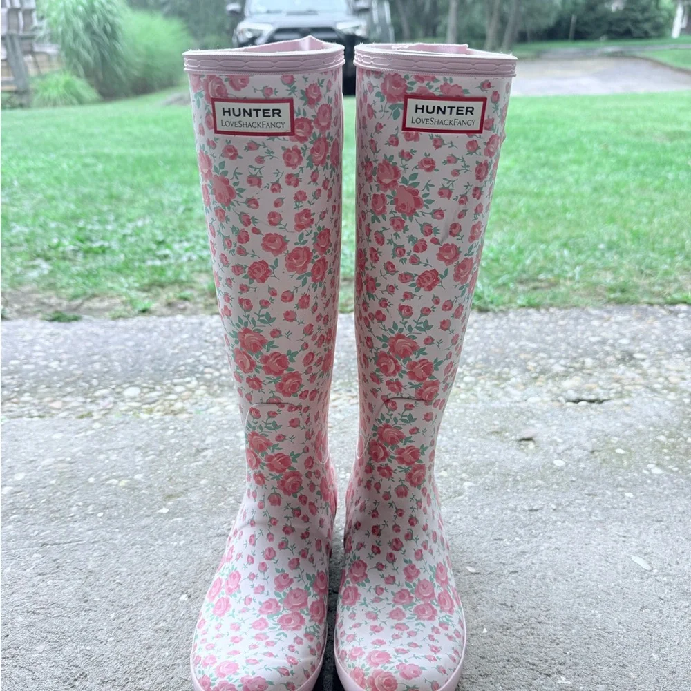 Love shack fancy hunter boots